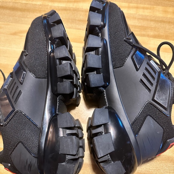Prada Cloudbust Thunder Technical Fabric sneakers Black Size 40 Women size 10 US - Picture 9 of 15